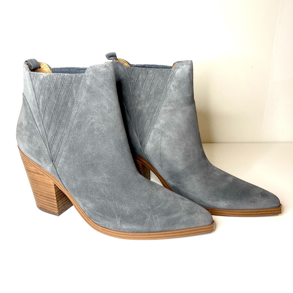 Marc Fisher Gadri Suede Block Bootie - Picture 2 of 7